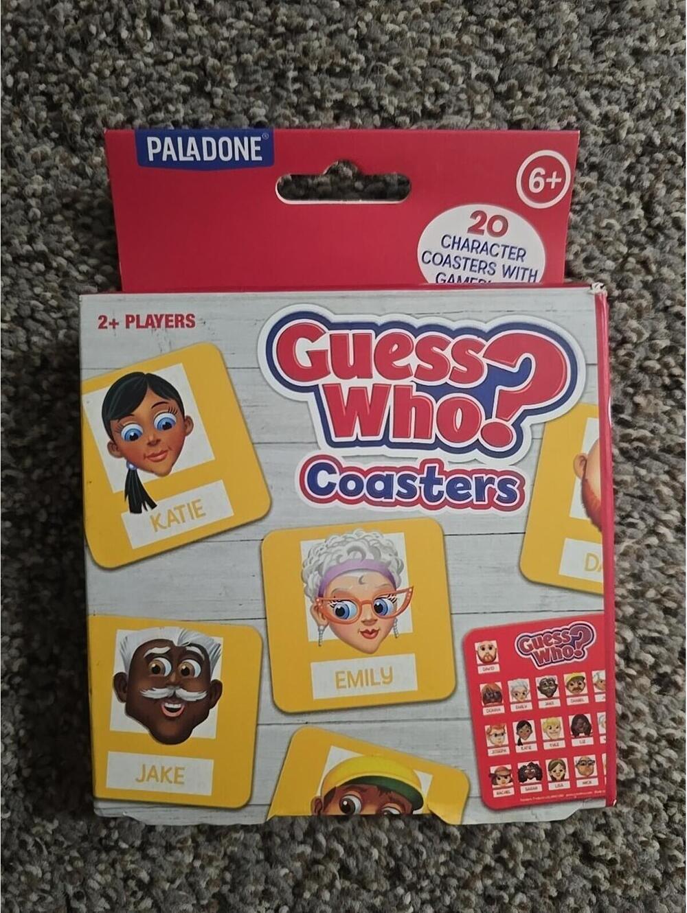 Paladone Guess Who Face Coasters Game Set Sealed Licensed